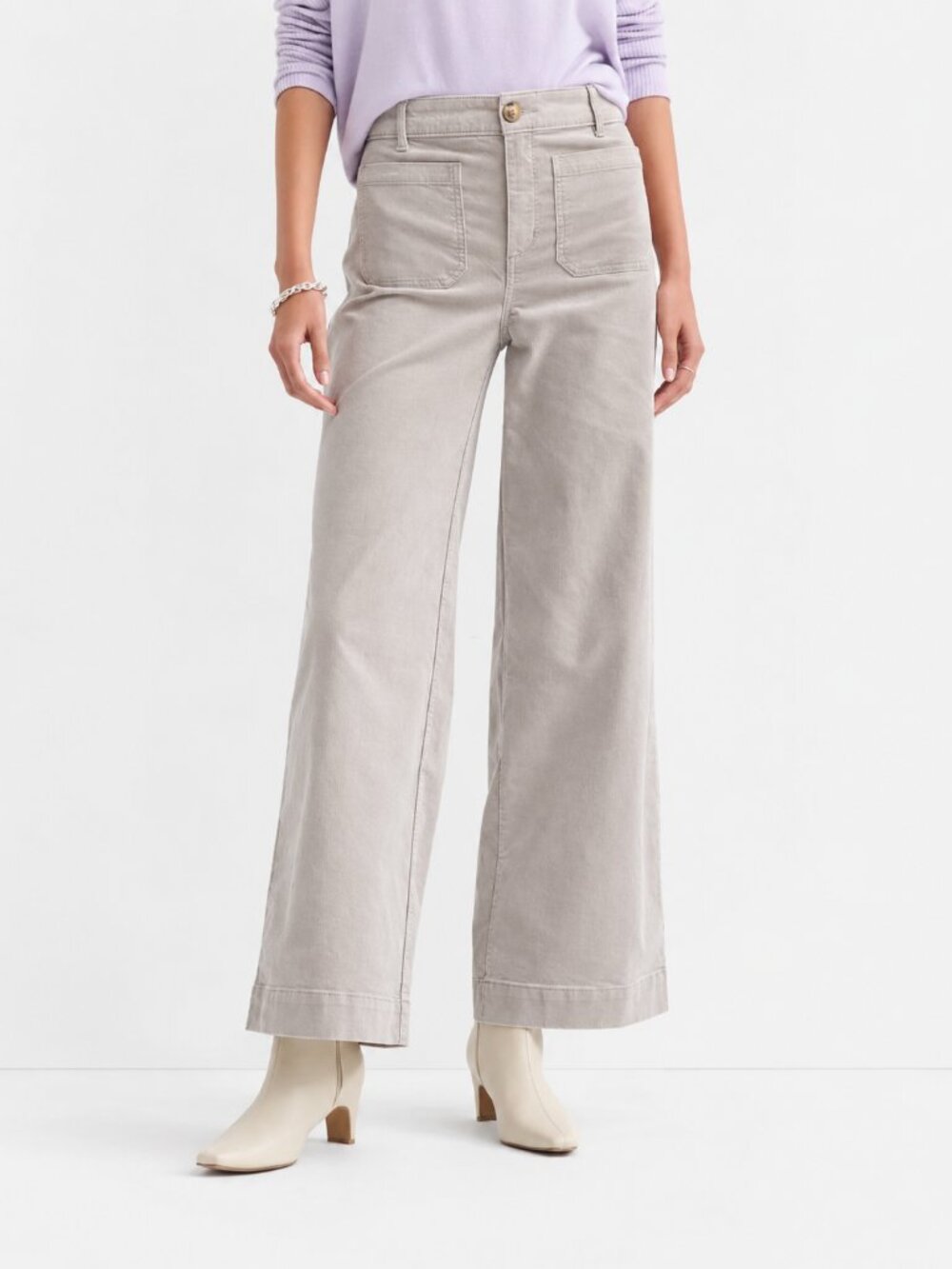 LOFT The Palmer Wide Leg Corduroy Pants 8P